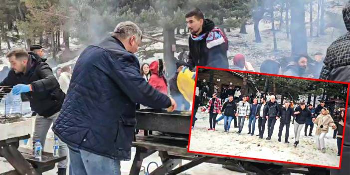 Hamsi Festivali'ne yoğun ilgi: Karlar üzerinde horon oynadılar