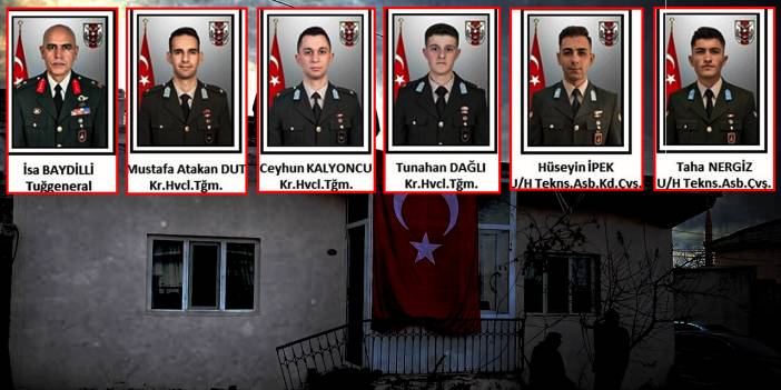Isparta'da düşen helikopterde şehit olan askerlerin kimlikleri belirlendi