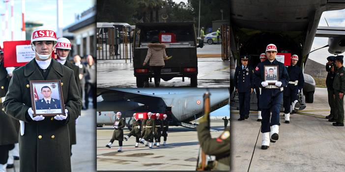 Düşen helikopterde şehit olan 6 askerin cenazesi ailelerine teslim edildi