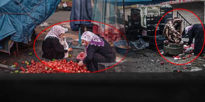 İşte ülkenin gerçek gündemi: Diyarbakır'da pazardan alışverişe gücü yetmeyenler çürük sebze-meyve topladı