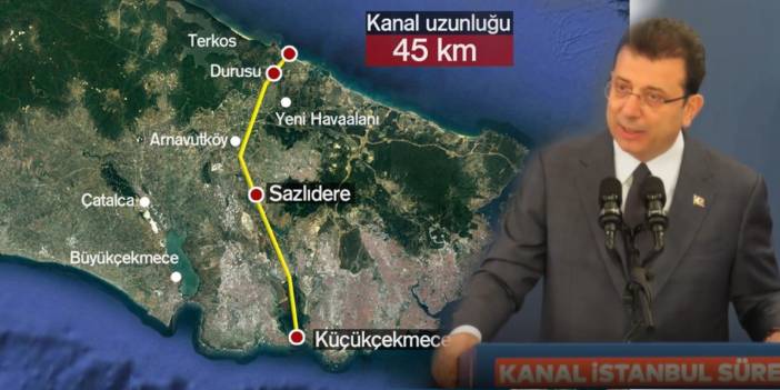 İmamoğlu iktidarın Kanal İstanbul hesabını anlattı: Yalan söyleyerek oy devşirme hesabı