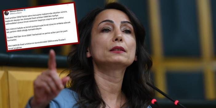 AKP'li Metiner Hatimoğulları’na "Esad artığı" dedi: Öcalancı yeni bir parti kurulmalı