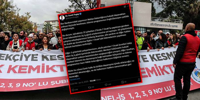 Silkelemenin ilk faturası işçiye kesildi: Maaşı düşük yatan işçilerden eylem