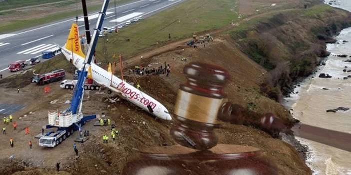 Trabzon'da uçak pistten çıkıp deniz kenarında durmuştu: Pilotların yargılandığı dava düştü