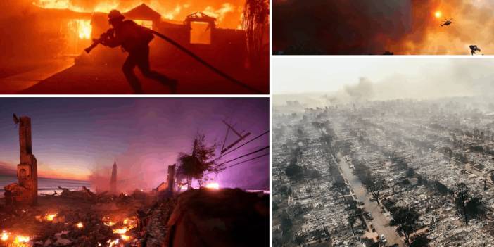 Los Angeles’ı kavuran yangının öncesi ve sonrası fotoğrafları