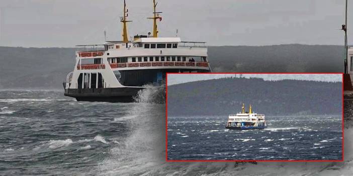 Meteoroloji uyarmıştı: Narlı-Marmara feribot hattında bazı seferler iptal oldu