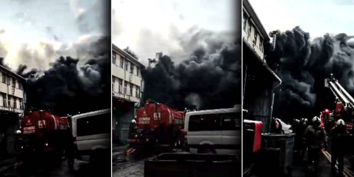 Başakşehir'deki fabrika yangını söndürüldü