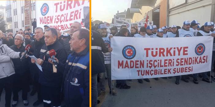 Çayırhan madencileri özelleştirmeye karşı yürüyüşte