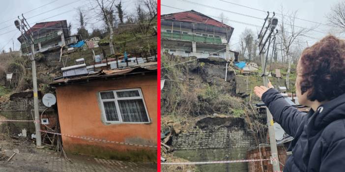 Zonguldak'ta heyelan faciası: 3 ev tahliye edildi