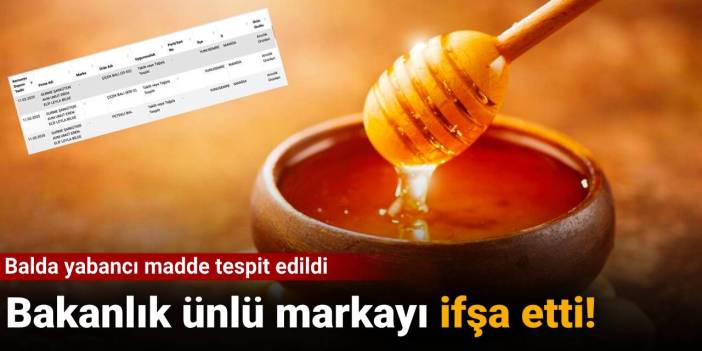 Bakanlık ünlü markayı ifşa etti!