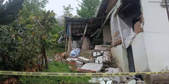 Trabzon'da gaz sıkışması patlamaya yol açtı: Enkaz altında kalan bir kişi yaralandı