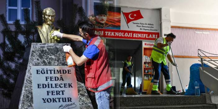 Ankara Büyükşehir Belediyesi 48 okulu temizledi