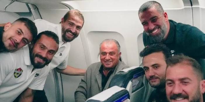 Fatih Terim Arda Turan'la aynı uçakta buluştu