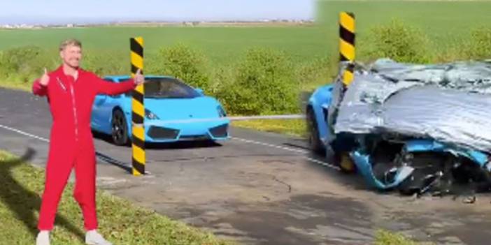 Ünlü Youtuber video için Lamborghini’yi parçaladı