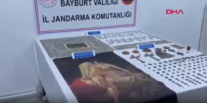 Bayburt'ta Picasso'ya ait olduğu öne sürülen tablo ele geçirildi