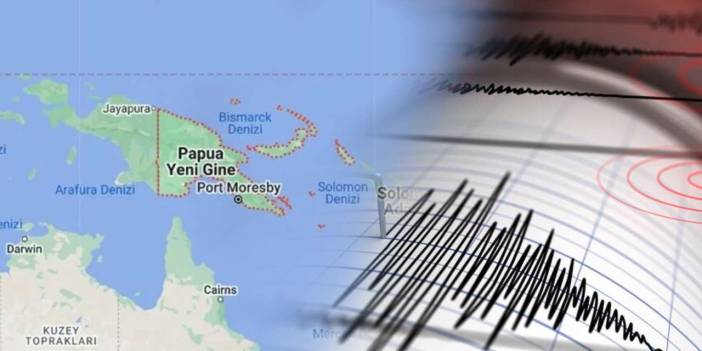 Papua Yeni Gine'de 6,6 büyüklüğünde deprem oldu