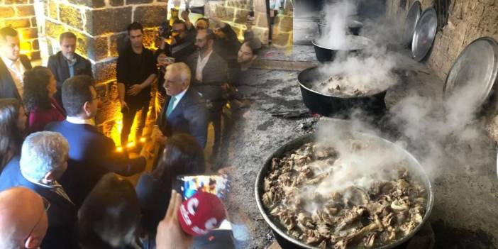 Mardin'de İmamoğlu heyecanı: Konakta yüzlerce kişi için yemek hazırlandı