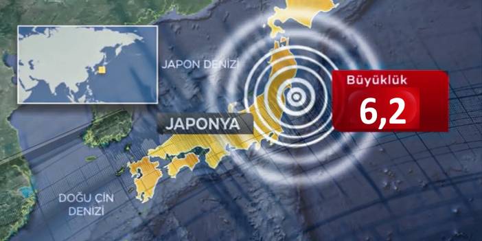 Japonya'da 6,2'lik deprem: Tsunami uyarısı yapılmadı