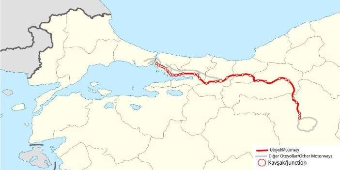 Anadolu Otoyolu'nda 2 otobüs ile 1 TIR'ın karıştığı trafik kazası oldu