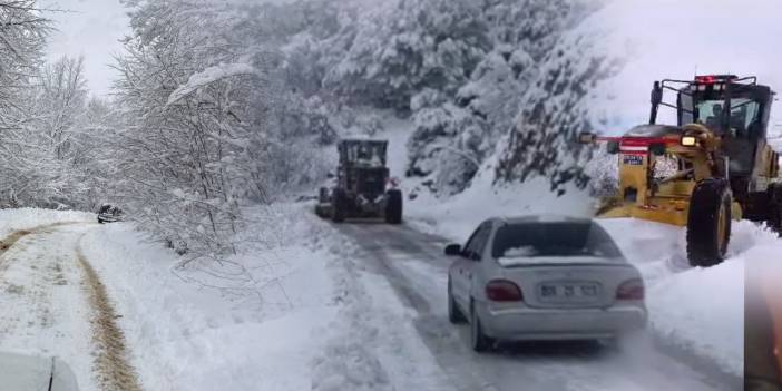 107 köy yolu karla kapandı: Amasya’da ekipler seferber oldu