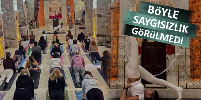 Bin 600 yıllık kilisede yoga yaptılar: Fotoğraflara tepki yağdı