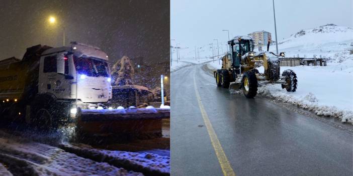 342 mahalle yolu kapanmıştı, Malatya'da kardan kapanan184 yol açıldı