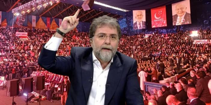 Saadet Partisi kongresinde atılan slogan Ahmet Hakan'ı "incitti"