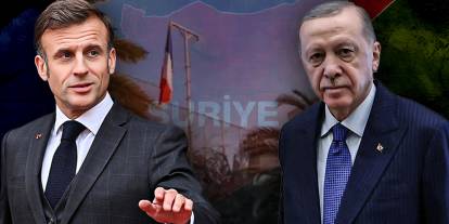 Erdoğan Macron'la görüştü