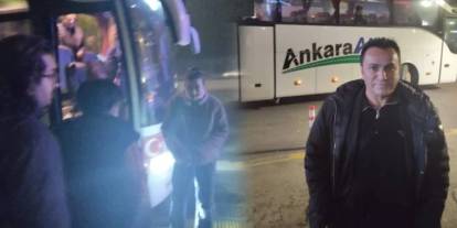 Bayılan şoförün yerine geçen polis yolcuların hayatını kurtardı