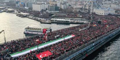 Galata Köprüsü’ndeki Gazze yürüyüşü nedeniyle bazı yollar kullanılamayacak