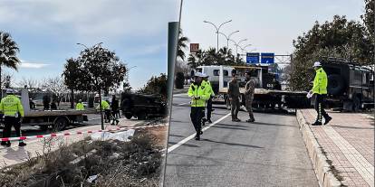 Özel harekat polislerini taşıyan zırhlı araç kaza yaptı: 6 yaralı