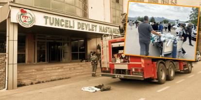 Tunceli Devlet Hastanesi’nde yangın