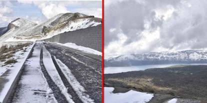 Bitlis'in yüksek kesimlerinde kar etkili oldu