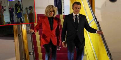 Eşinden tokat yiyen Macron'dan ilk açıklama: Sadece şakalaşıyorduk