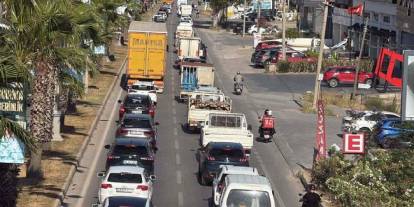 Bodrum'da Kurban Bayramı yoğunluğu: 1 günde 50 bin araç giriş yaptı