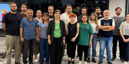 KRT TV'de direniş 13. gününde: DEM Parti'den ziyaret
