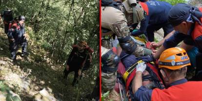 Balık tutmaya gittiği şelalede kabusu yaşadı