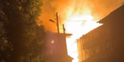 Ankara'da yangın: 5 ev kullanılamaz hale geldi