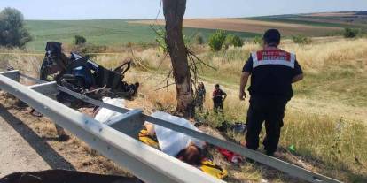 Edirne'de feci kaza: 2'si çocuk 5 ölü