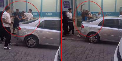 Zincir markette dehşet anları: Kasiyer kafasına aldığı darbeyle bayıldı