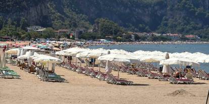 Türkiye'deki ünlü plaj 36 derece sıcaklıkta boş kaldı