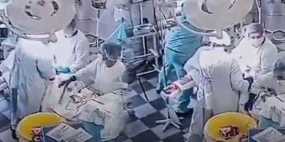 8.8’lik depreme ameliyatta yakalandılar: Doktorlar hastayı korumak için siper oldu